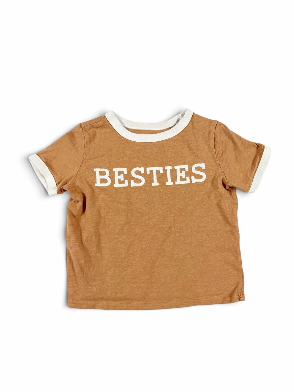 Little Co. by Lauren Conrad Besties Organic Cotton Ringer T-Shirt Brown 5